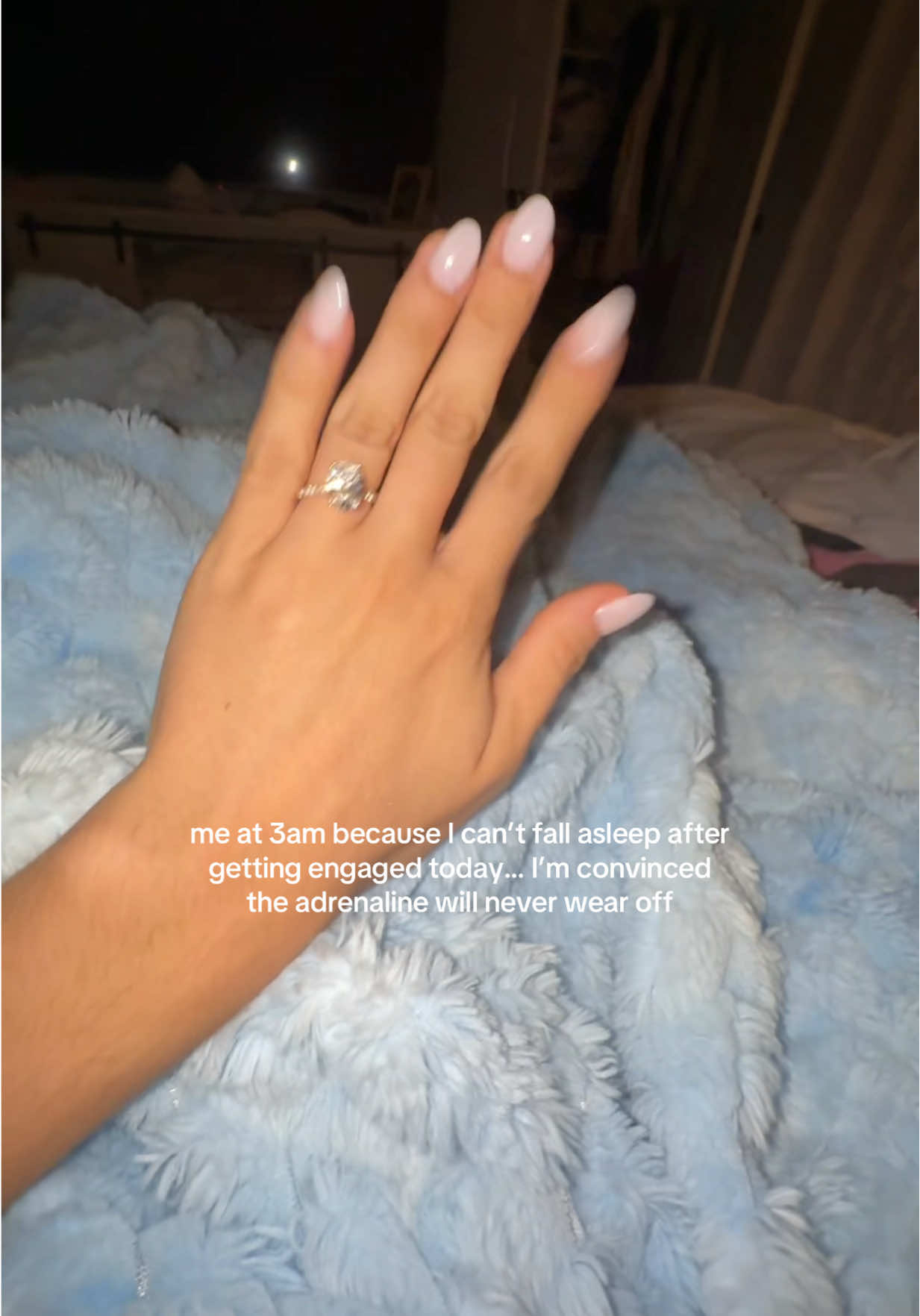 I’ll never stop looking at it #engaged #engagementring #engagement #engagedtiktok #weddingring  