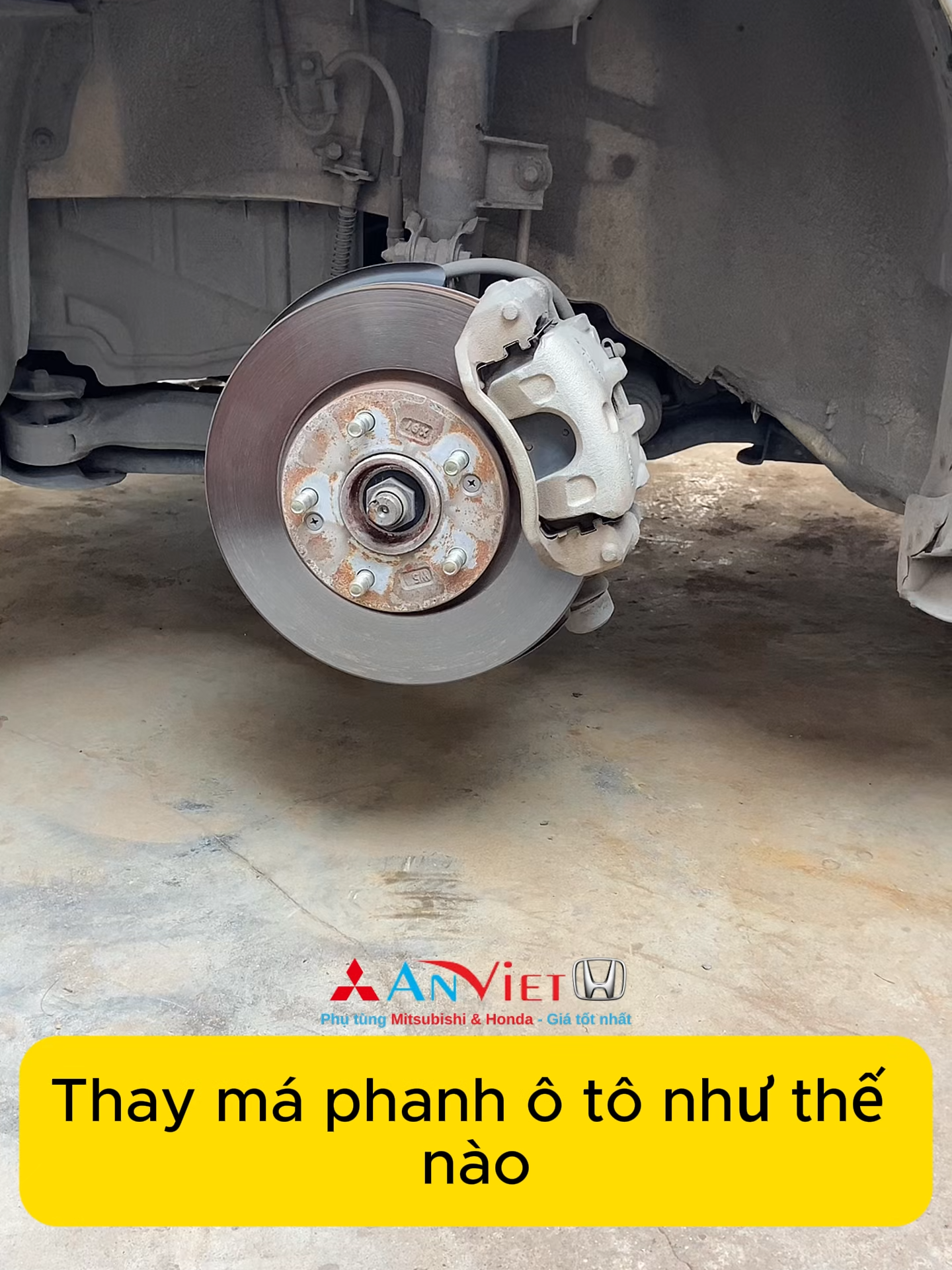 Hướng dẫn Cách thay Má phanh xe ô tô #phutungmitsubishianviet #oto #suachuaoto #phutungoto