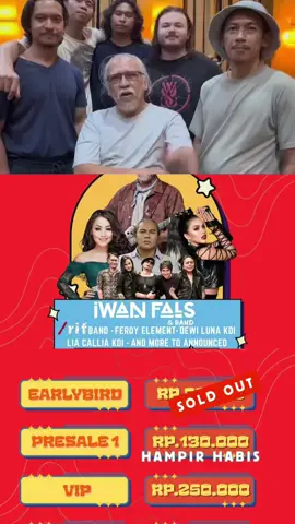 Bogor Bersatu Festival Iwan Fals & Band Sabtu, 13 Desember 2025 Pakansari Cibinong - Bogor Tiket resmi hanya di GOERS Berangkat !!! #iwanfals #musisi #bogorfestival 