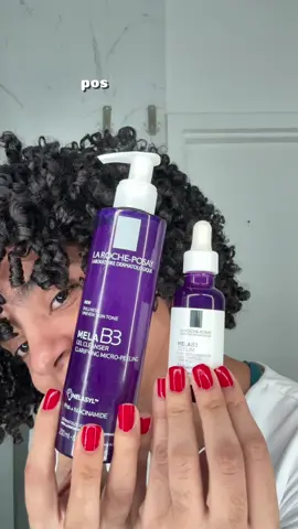 ✨ My routine with La Roche-Posay MELA B3 line ✨ I started using these products because they’re specially formulated to target dark spots, uneven tone, and bring back the skin’s natural radiance. 🌸 🧴 MELA B3 Micro-Peeling Gel This lightweight cleanser combines Melasyl™, a new patented ingredient by La Roche-Posay that works directly on the source of melanin production (responsible for dark spots), with Niacinamide (Vitamin B3) to soothe, hydrate, and strengthen the skin barrier. Its gentle micro-exfoliating action removes impurities and dead skin cells without irritation, leaving the skin smoother, softer, and glowing. 💧 MELA B3 Serum The star of the routine — formulated with 10% pure Niacinamide, it helps calm inflammation, block pigment transfer to the surface of the skin, and fade existing dark spots while preventing new ones from forming. It also contains Melasyl™, which acts at the root of discoloration to regulate melanin production without irritation, and La Roche-Posay Thermal Spring Water, rich in soothing and antioxidant minerals. 💜 The result: visibly brighter, more even, and radiant skin. Perfect for those dealing with post-acne marks, sun damage, or melasma — and want an effective yet gentle routine. #larocheposay #larocheposayskincare #laroche #skin #skincare @LaRochePosayUS 