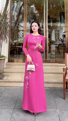 Xuất sắc tông màu hồng đỗ ạ #aodaithietke #20thang11 #20thang10 #8thang3 #aodaitet 