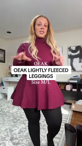 @OEAK-Bras Lightly lined fleece tights leggings. Hide my cellulite AND keep me warm!  Im 4’11 153lbs and I sized to M/L #fleecelinedtights #fleecelined #curvystyle #falloutfitinspo #tiktokshopblackfriday 