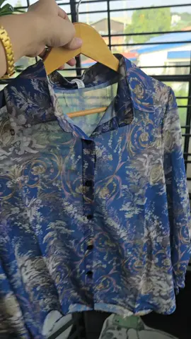 Women's Flower Print Long-Sleeve Chiffon Korean Blouse #fyp #koreanblouse #longsleeve #blouse 