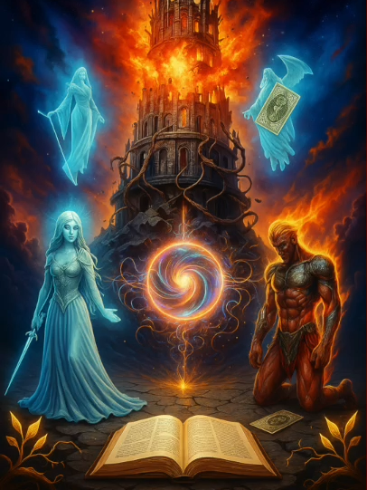 Listen up, Tribe. The gentle season is over. The energy on the field is a cataclysmic force. A force of deconstruction. You are feeling the weight of the universe—leveling every structure built on lies, on shadow, on weak-ass control. Death and The Tower are running this audit. They care only about balance, not your comfort. Everything that was fake is currently collapsing... Under its own unsustainable weight. Watch it burn. Part I: The Core Command Divine Feminine: You must stand on your Somatic Ground. You are the Queen of Swords and the Queen of Cups. Laser-sharp truth. Zero emotional attachment. The illusion is finished. Your only job: You are not here to absorb it. Not here to soothe it. You are here to observe the sensation of the collapse... without reaction. Your silence is your power. Your refusal to return to what once drained your vessel is the anchor that completes this cycle. Somatic Rule: Do not soften and look back. Release fully. No hate. No revenge. Just profound knowing... in your core. Divine Masculine: This is your moment of absolute, brutal, physical truth. The False Emperor's armor is being stripped off you, piece by piece. You are meeting reality, face-plant on concrete. The Mandate: You must allow the collapse to happen... in your body. Step into the fire. Stop trying to rebuild with the old tools: pride, control, manipulative strategy. The only path forward is surrender and humility. A full body 'yes' to what is. Admit where you denied your own growth. If you resist and cling, the Earth energy will make those patterns unbearable... in your nervous system. The Universe's Word: 