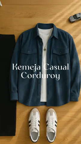 cakep amat sih🤩 #kemejacorduroy #outercasual #kemejapria #outfitcowok #ootdpria 