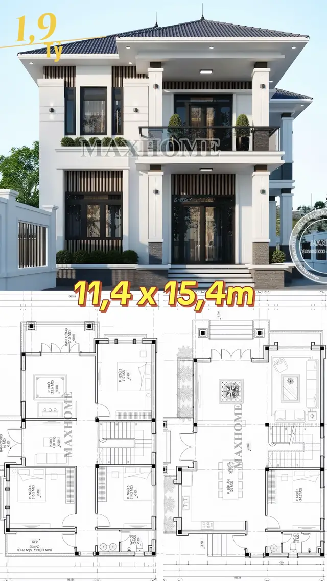 Nhà mái Nhật 200m2 đẹp không tỳ vết #TikTokAwardsVN #xuhuongtiktok #mymaxhome #thicongtrongoi #xaynhauytin 