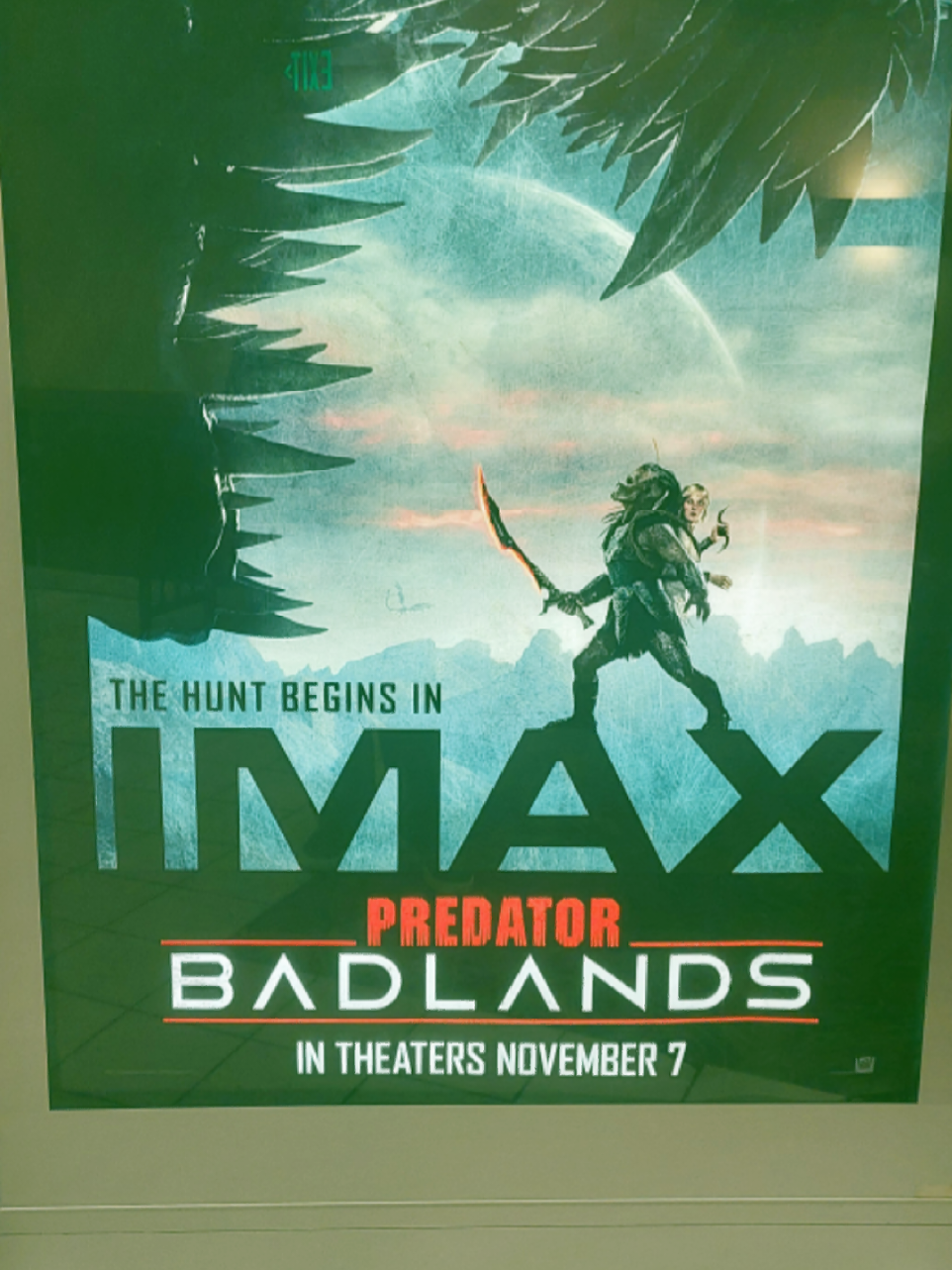 Watched @Predator_official Badlands at @AMC Theatres Regency. It was okay as a scifi action film, but I just kept thinking this would've been better as a Klingon coming of age movie or a Pitch Black sequel. I want Predator movies to try and scare me. #ellefanning did great playing dual roles and neither the actors nor story were the issue, just the character they used to base it on. @20th Century Studios #film #movie #review #predator 