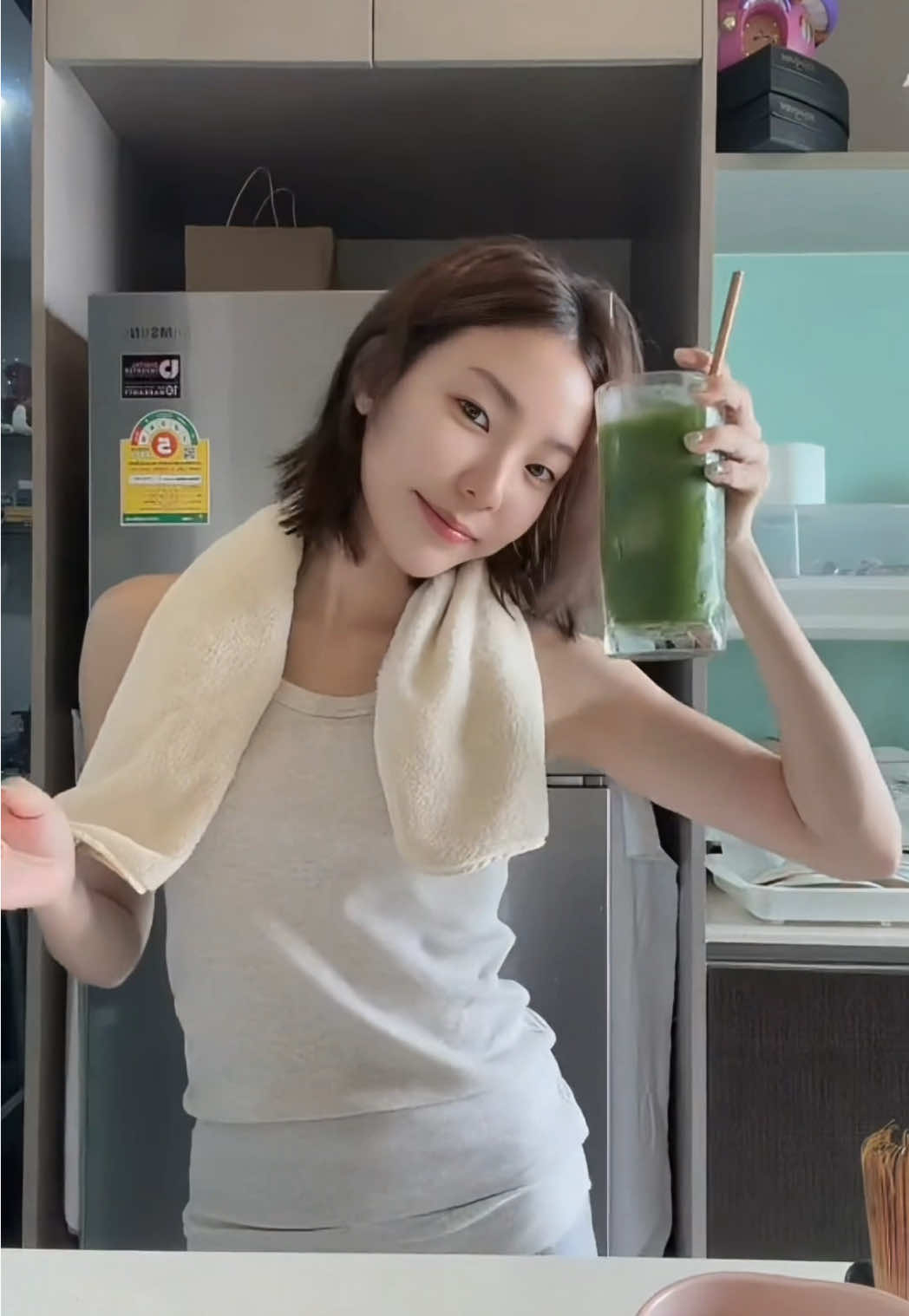 Matcha clear tea honey lemon 🍵🍯🍋 from @Peace oriental teahouse 🫶🏻