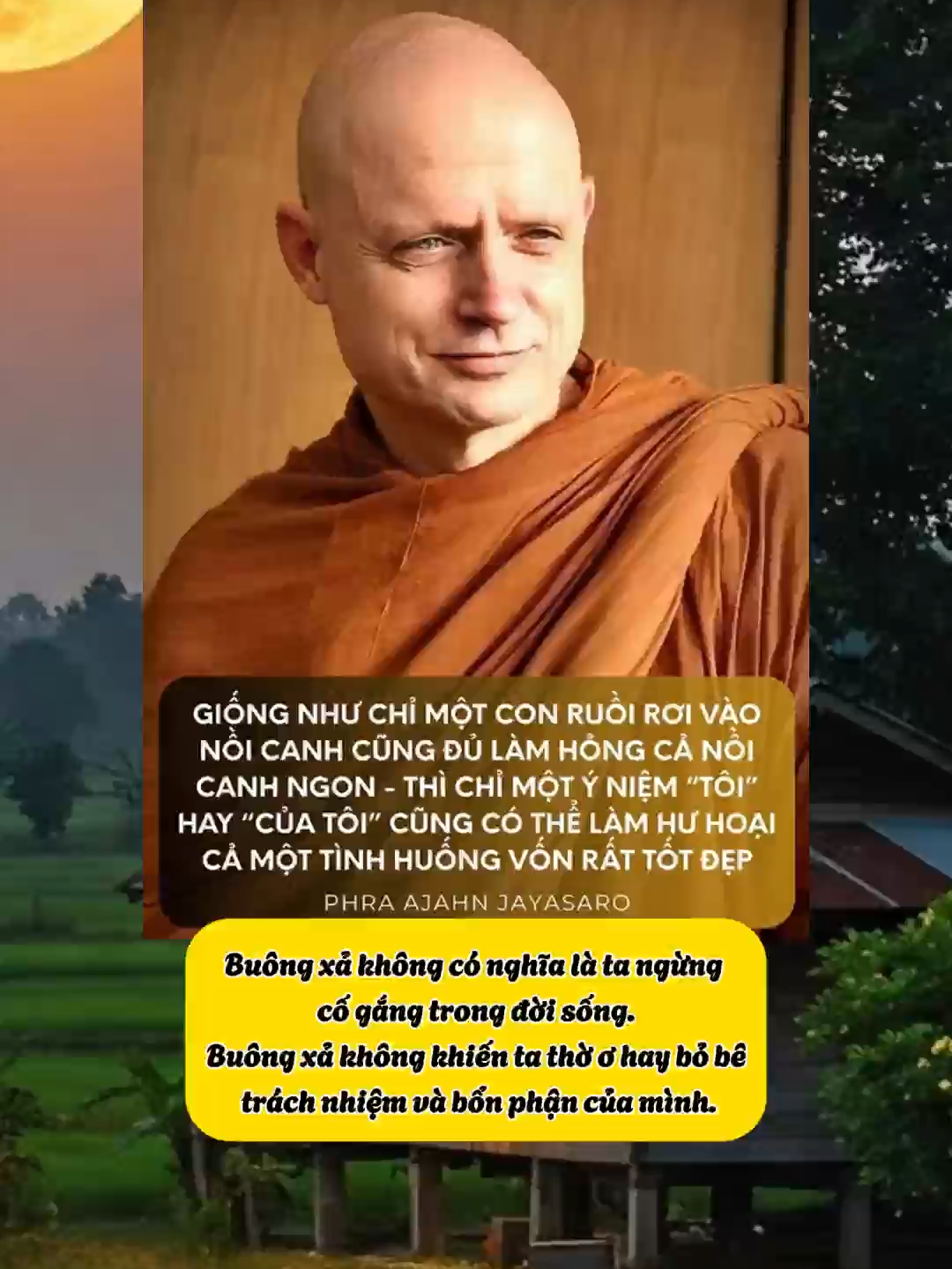 GIỐNG NHƯ CHỈ MỘT CON RUỒI RƠI VÀO NỔI CANH CŨNG ĐỦ LÀM HỎNG CẢ NỔI CANH NGON - THÌ CHỈ MỘT Ý NIỆM “TÔI