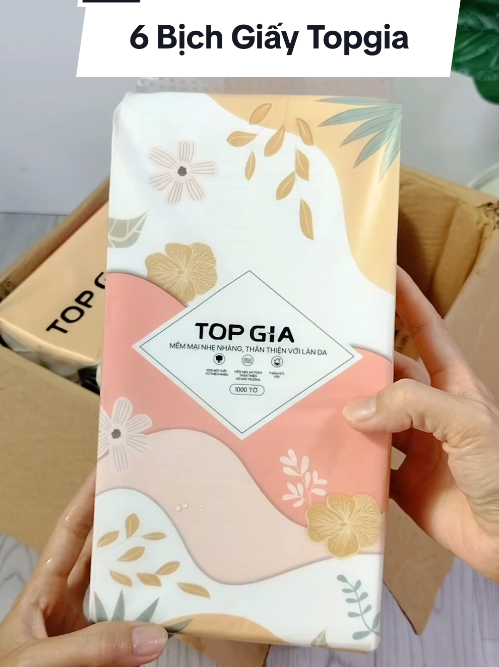 Thùng 6 bịch khăn giấy tiểu hạ của topgia, chị nào thích xài giấy topgia mình săn về sử dụng nha #nhadaily90 #khangiay #khangiayruttreotuong #khangiaytopgia #topgia @Nha Daily @Nha Daily @Nha Daily 