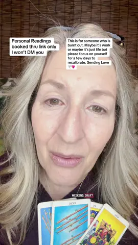 Please take some time for yourself this weekend, Dear. I know you are tired, you need to rest and try to enjoy life a little. Sending Love 🙏🕊️💖#tarotreader #tarotreading #tarotcards #channeledmessage #tarottok 