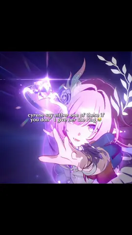 why does she keep teasing us 😭 || #HonkaiStarRail #hsr #cyrene #hsrcreators #hoyocreators ||