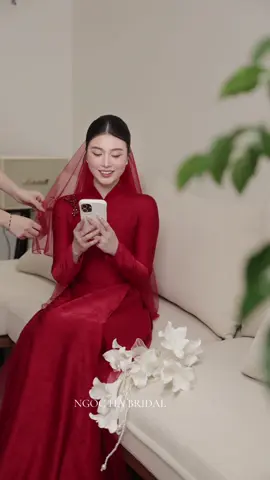 Sắc đỏ luôn là lựa chọn ưu tiên cho các nàng dâu#ngochadocuoi #weding #aodai #aodaicuoi #áodaivietnam 