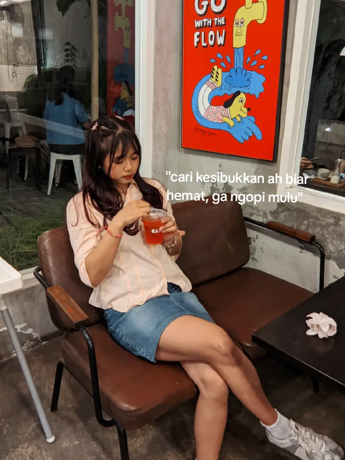 dan ngopinya juga tetep lanjut #Fitness #GymTok #gymgirl 