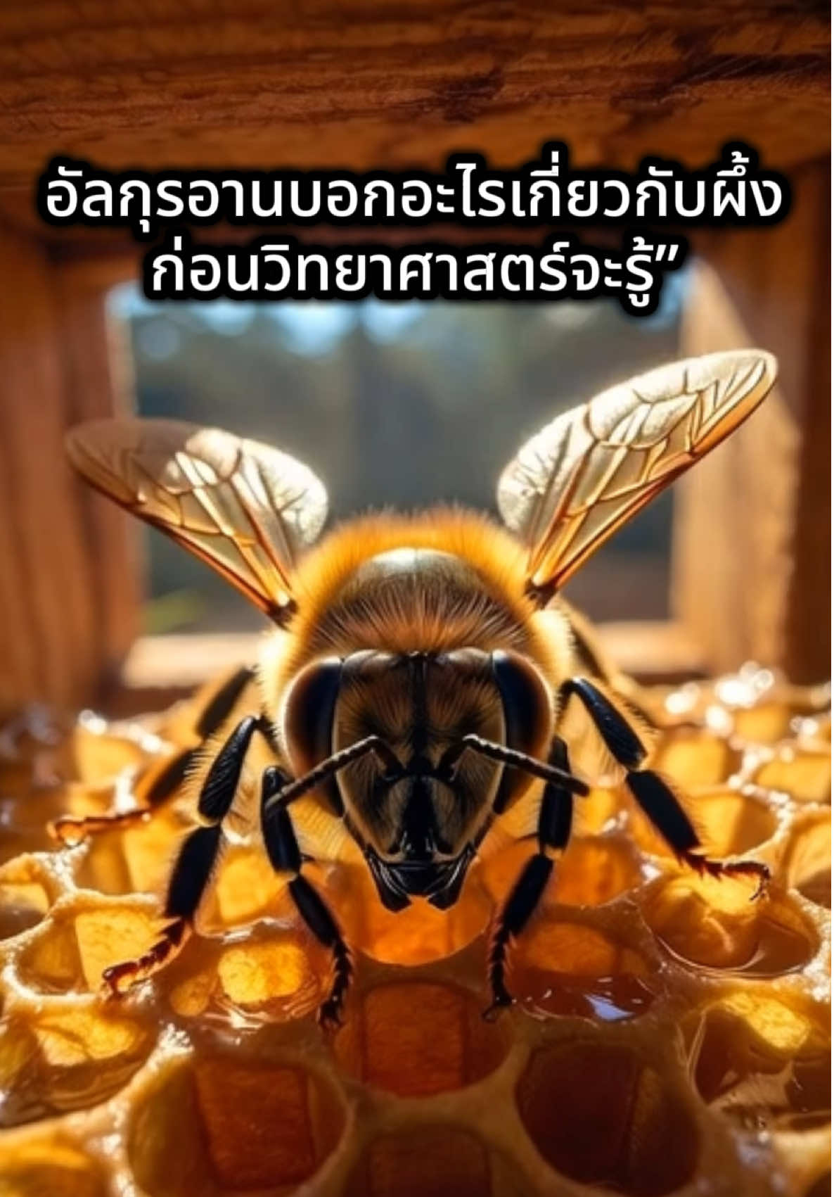 .	“อัลกุรอานบอกอะไรเกี่ยวกับผึ้ง…ก่อนวิทยาศาสตร์จะรู้” #อัลกุรอาน #ผึ้ง #QuranMiracle #Islam #ความมหัศจรรย์ของพระเจ้า