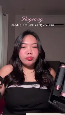 first time using this set from stayoung! ang gandaaa more practice pa😍😊#stayounghairstyler #stayoung5in1hairstyler 