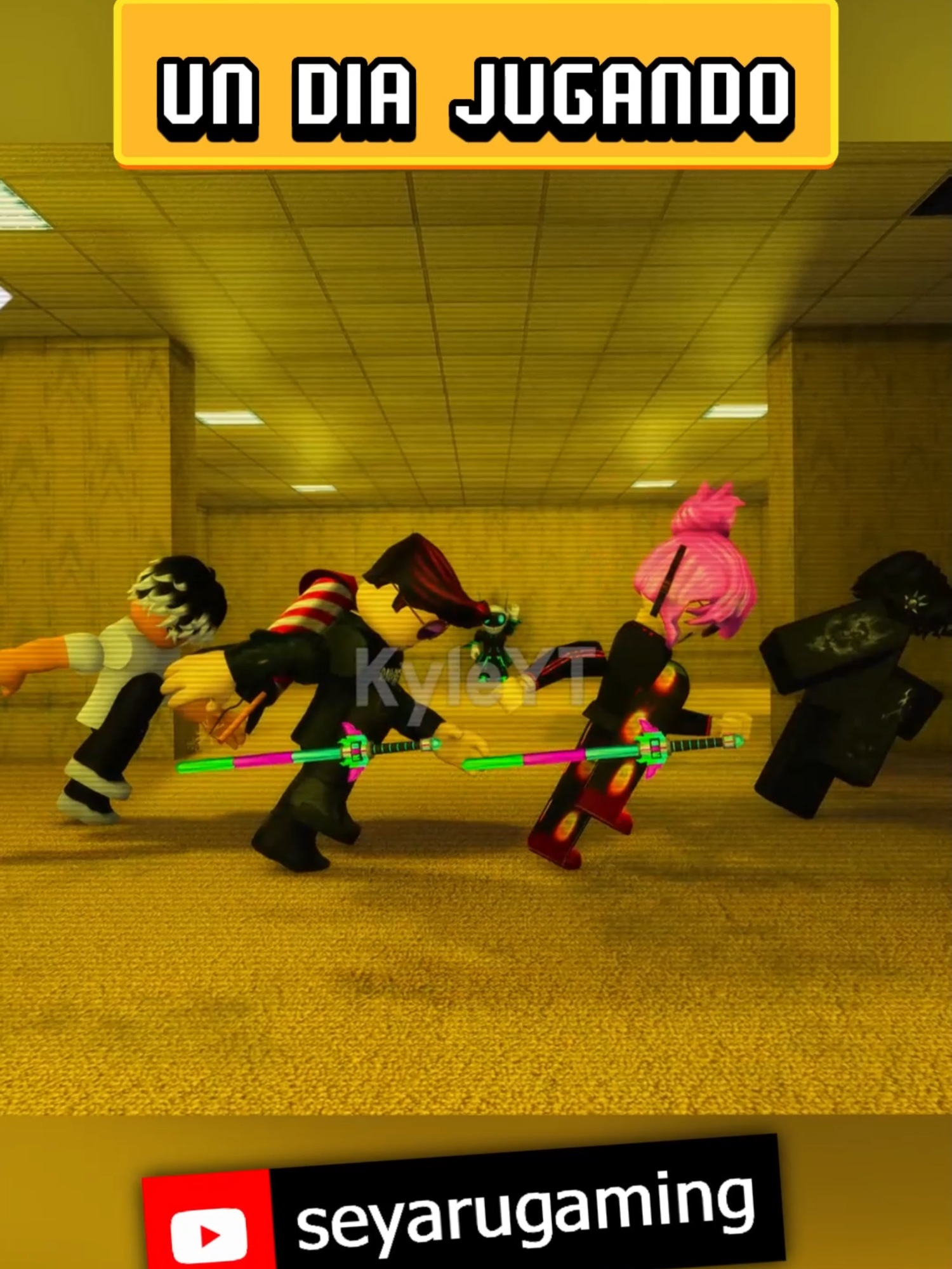 UN DIA JUGANDO #roblox #shorts #thebackroom #seyaru