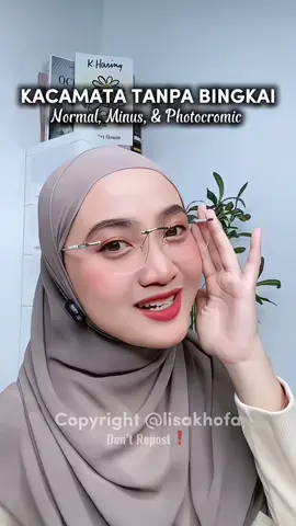 Kacamata Tanpa Bingkai Bisa Normal, Minus, & Photocromic! Mewah & Classy Banget! #kacamatatanpabingkai #kacamataphotocromic #kacamataminus #kacamataphotocromicviral #kacamatatransparan 