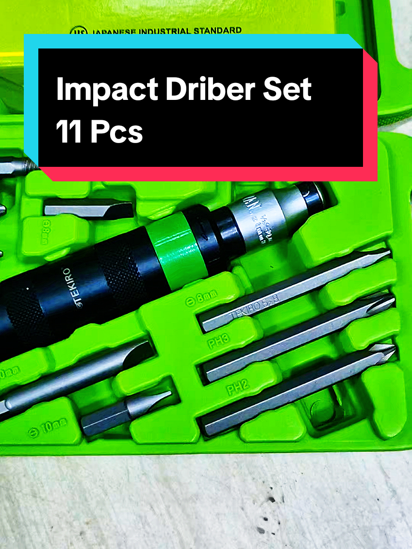TEKIRO IMPACT DRIVER SET 11 PCS#impactdriver #obengketok #obengketokset #alatmekanik #sipalingaffiliate 