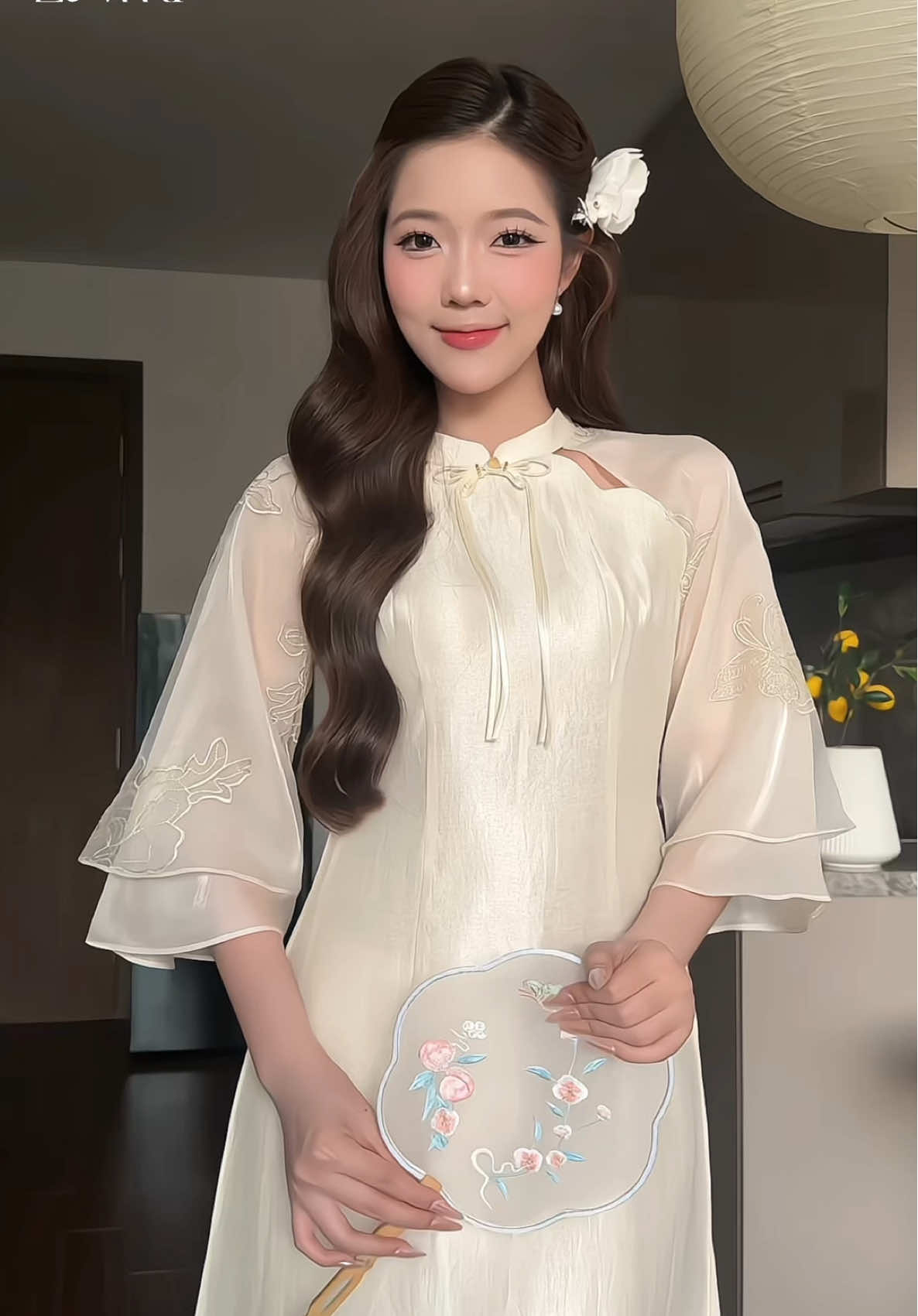 Sao mà tui mê vẻ đẹp của em áo dài này ghê á #zamy #zamydesign #fashion #tryon 