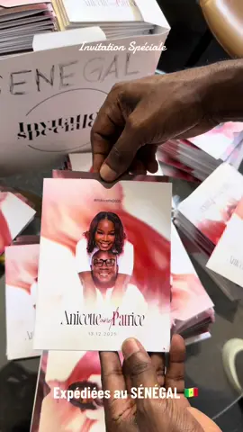 Invitation Spéciale Prestigieuse expédiée au SÉNÉGAL 🇸🇳  #pourtoi #invitation #wedding #senegalaise_tik_tok🇸🇳pourtoichallenge 