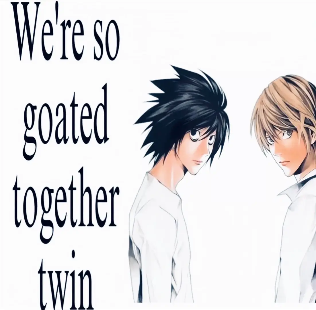 Us twin? #deathnote #twin #Anime #fyp #us 