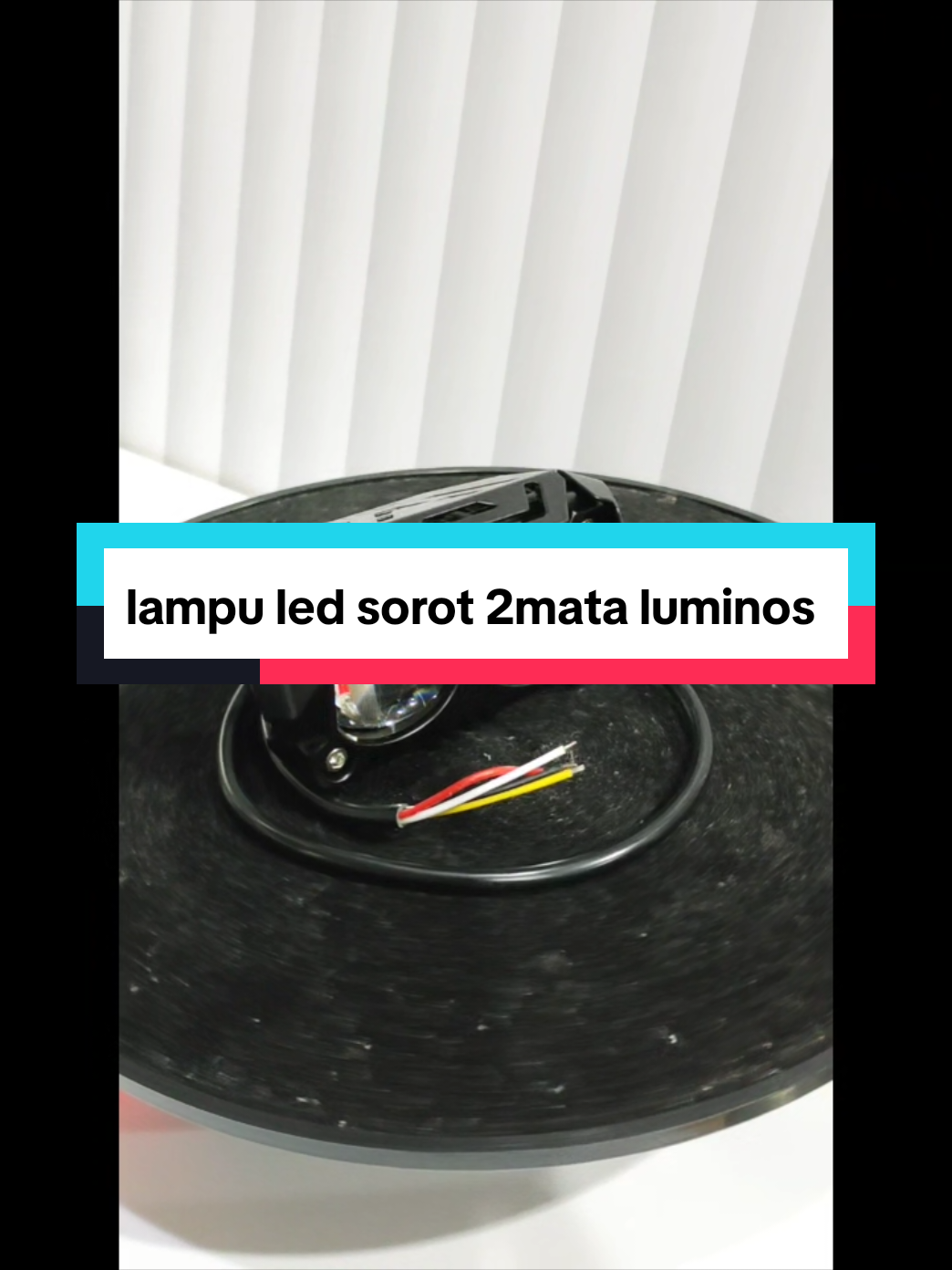 lampu sorot luminos 2mata 2warna putih+kuning+devileye  isi 1pcs cocok untuk motor dan mobil  #promoguncang1111 #sorot #2mata #mobil 