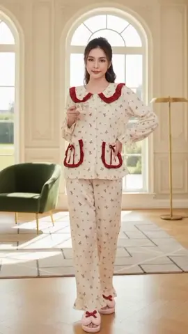 Bộ mặc nhà cổ sen viền#bomacnhatieuthu #bomacnhanu #bomacnhathudong #banchaynhat #xuhuong 