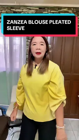 Zanzea streetwear fashion 3/4 sleeves pleated blouse #blouse #zanzea #zanzeaoutfit #OOTD #pleatedsleeve @ZANZEA Official Store 