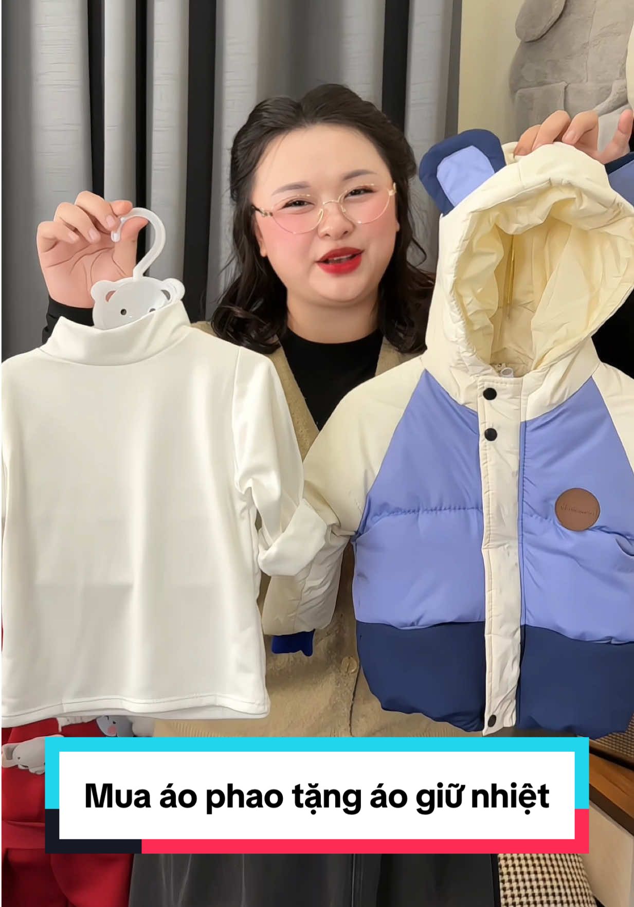 Mua áo phao tặng áo giữ nhiệt, deal hời giá tốt thì chỉ có thể mua đây thui #nhatranxoai #vairalvideo #thoitrangtreem #aotreem #thoitrangchobe 