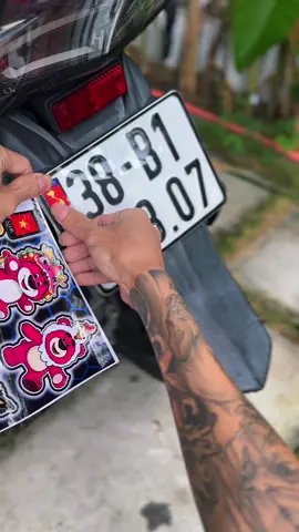 combo 10 tem sticker #tbsticker #stickerdanxe #stickervietnam 