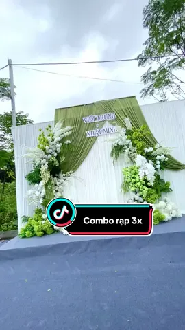 Rạp cưới tone Xanh - Trắng cho dâu rể nhà #TWedding 💚🤍#rapcuoidep #rapcuoisukien #viral #rapcuoithachthat 