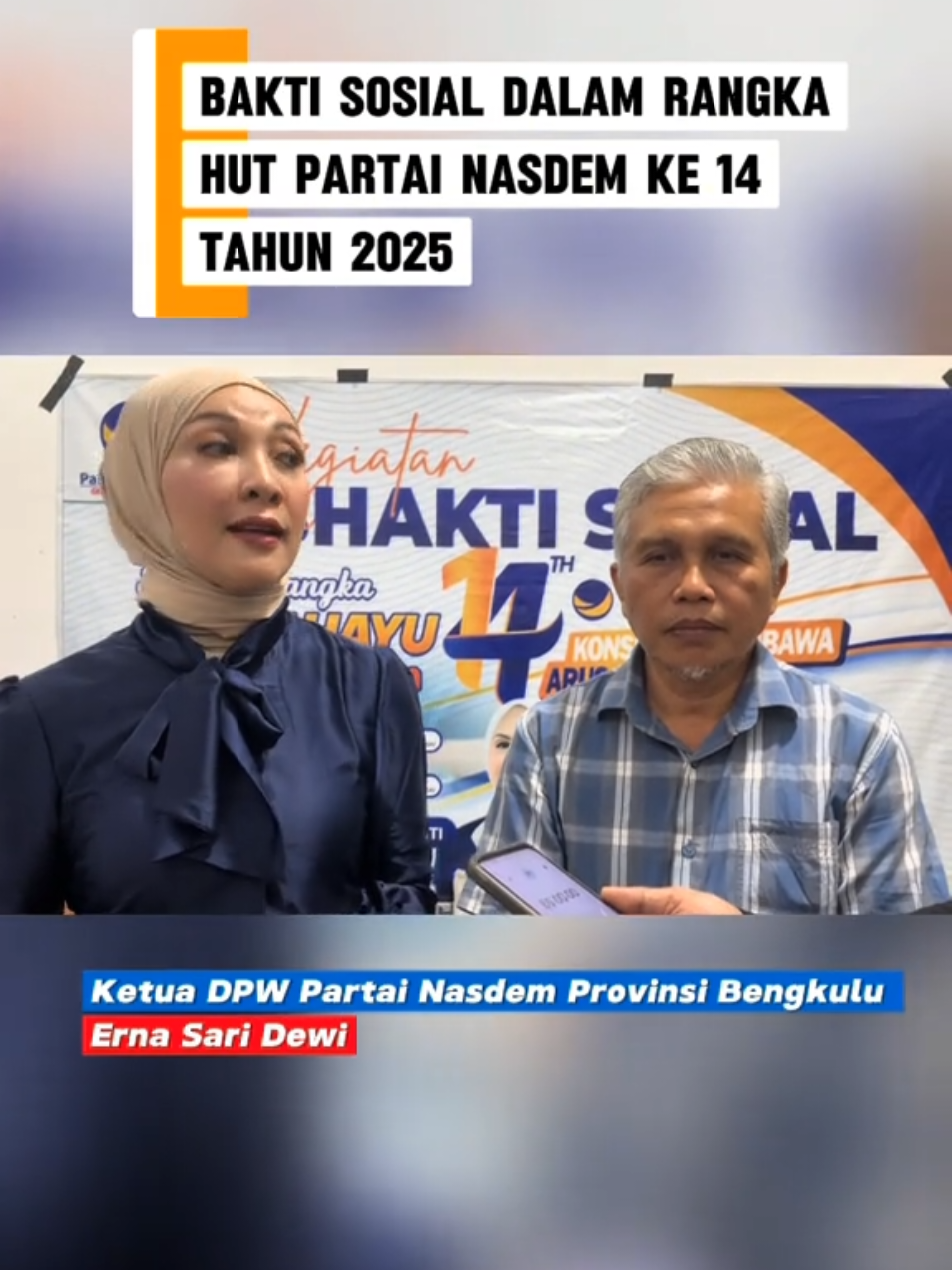 Aksi sosial Donor darah digelar Partai Nasdem dalam memperingati HUT ke 14 Tahun 2025 #viral #bengkulu #fyp #bengkulutiktok #nasdem 