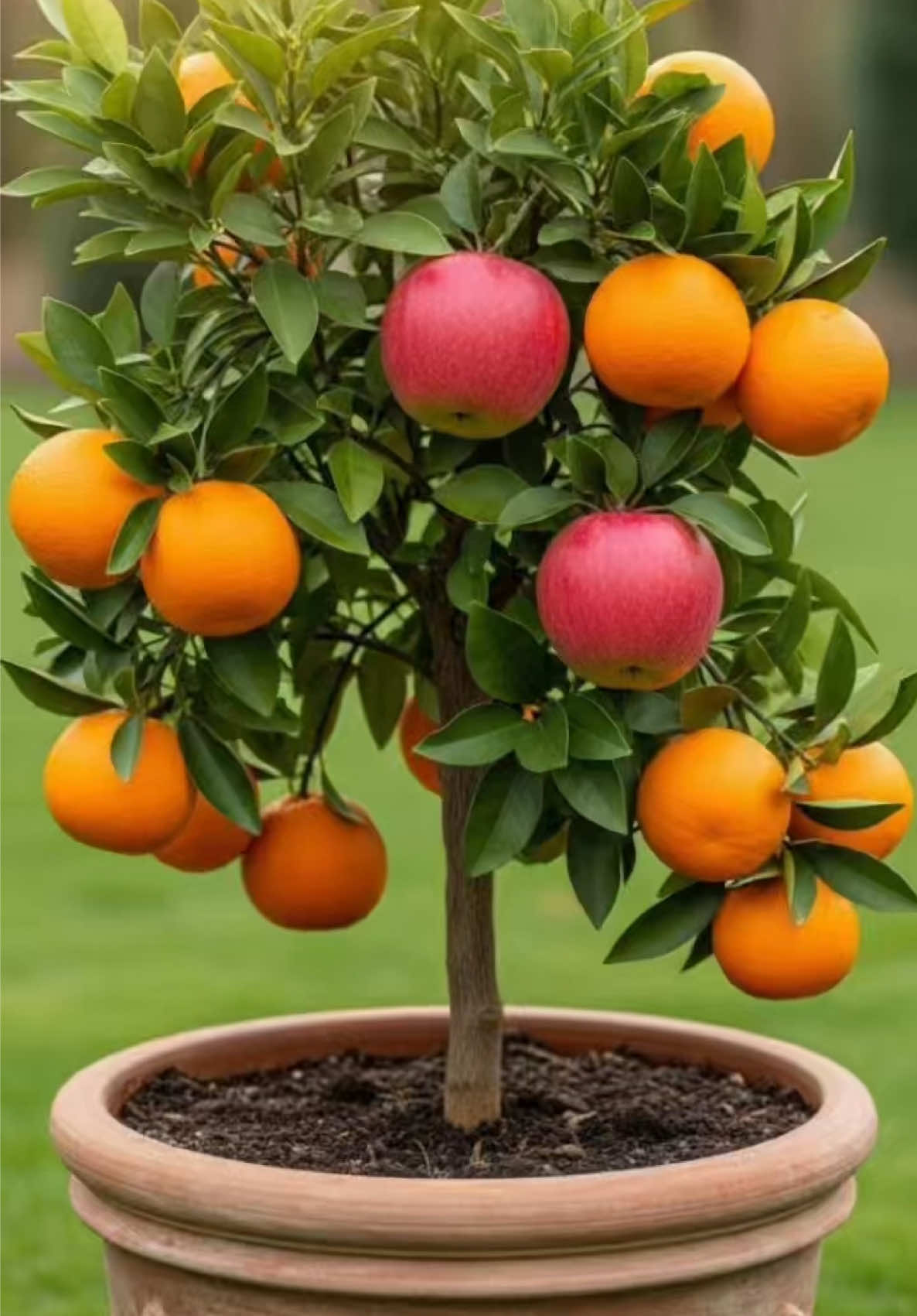 A new idea for grafting apples with oranges to get fruit of both types on the same tree.#growing #orange #apple 