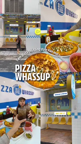 Tiệm pizza thủ công style Hàn mới toanh🍕🍕🍕 #reviewanngon #pizza #dichoimoingay #trending 