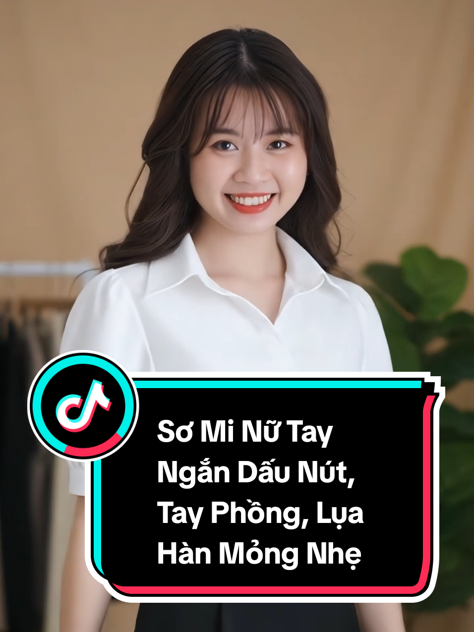 Sơ Mi Nữ Tay Ngắn Dấu Nút, Tay Phồng Lụa Hàn, Mỏng Nhẹ Nhiều Màu #aosominu #aosomingantay #aosomidep #aosomigiare #xuhuong 