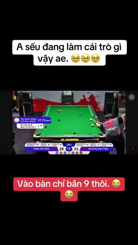 Sếu chán biA. Vào chỉ phang 9. 😭😭#ngocxambilliards #hathanhbillards #huyc300 #kienseubiliard #hoangsao 