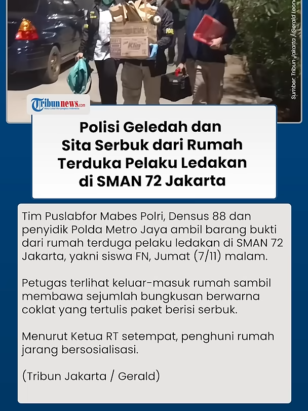 PENAMPAKAN Paket Berisi Serbuk yang Disita dari Rumah Terduga Pelaku Ledakan di SMAN 72 Jakarta #penampakanpaket #ledakan #ledakandiSMAN72jakarta #beritaviral