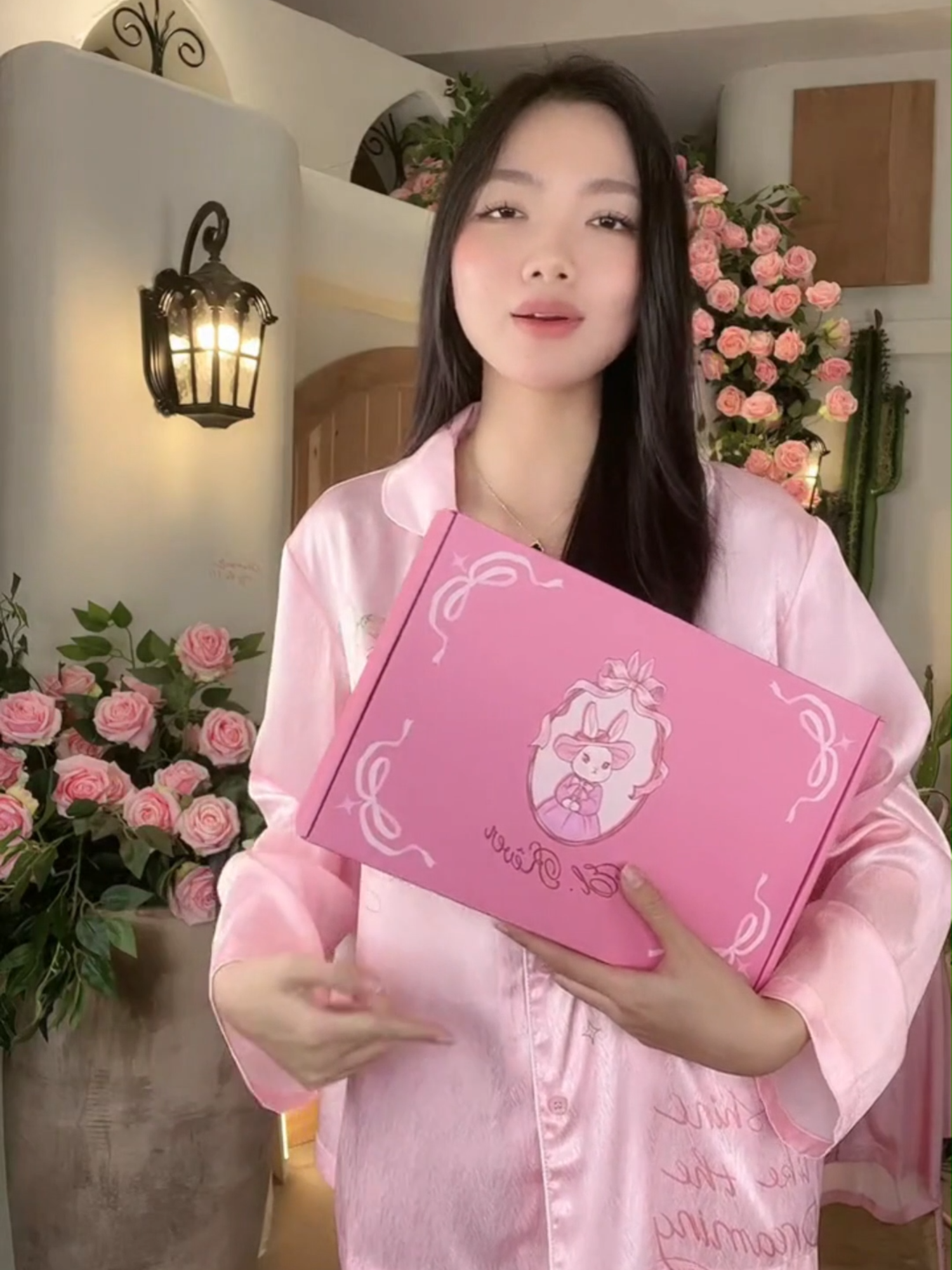 Set pyjama hồng dài vân gỗ #elrever #elreverbyelpis #dongu #donguxinh #pyjama #pijama #fyp