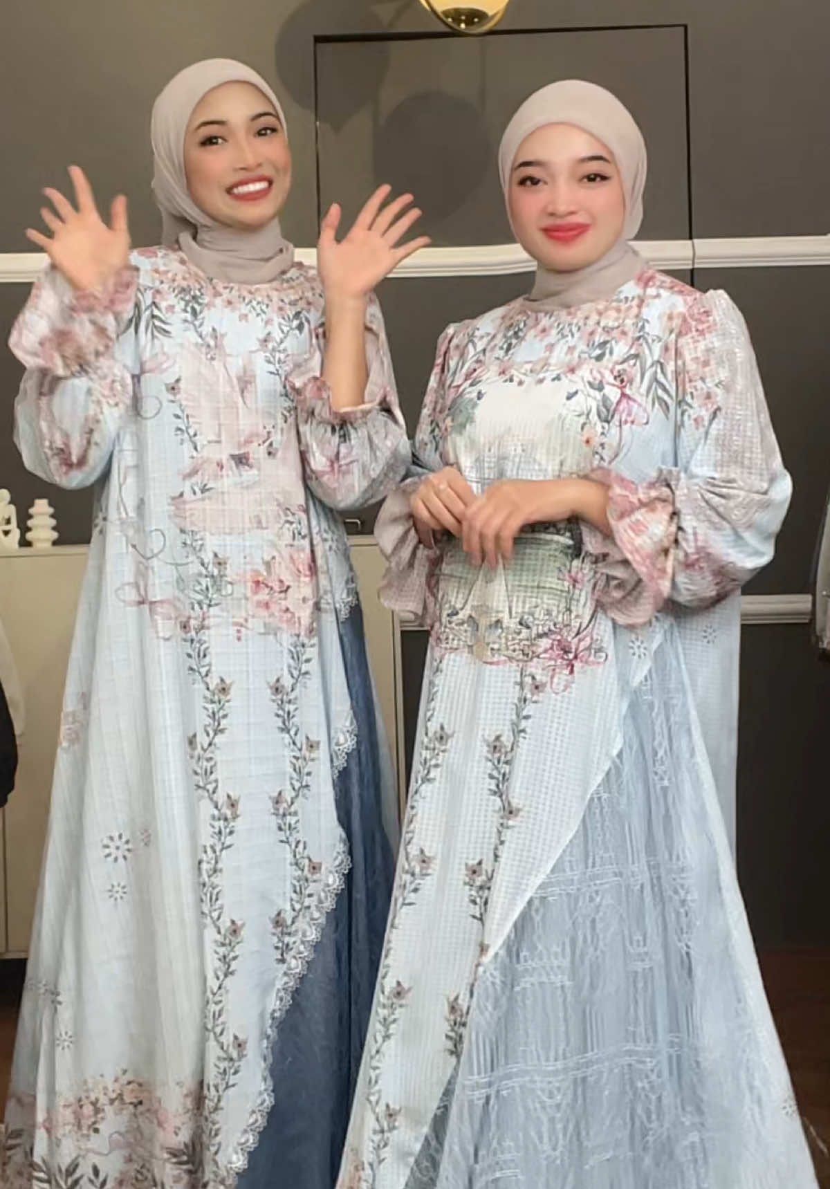 Seragam kembar Ice blue