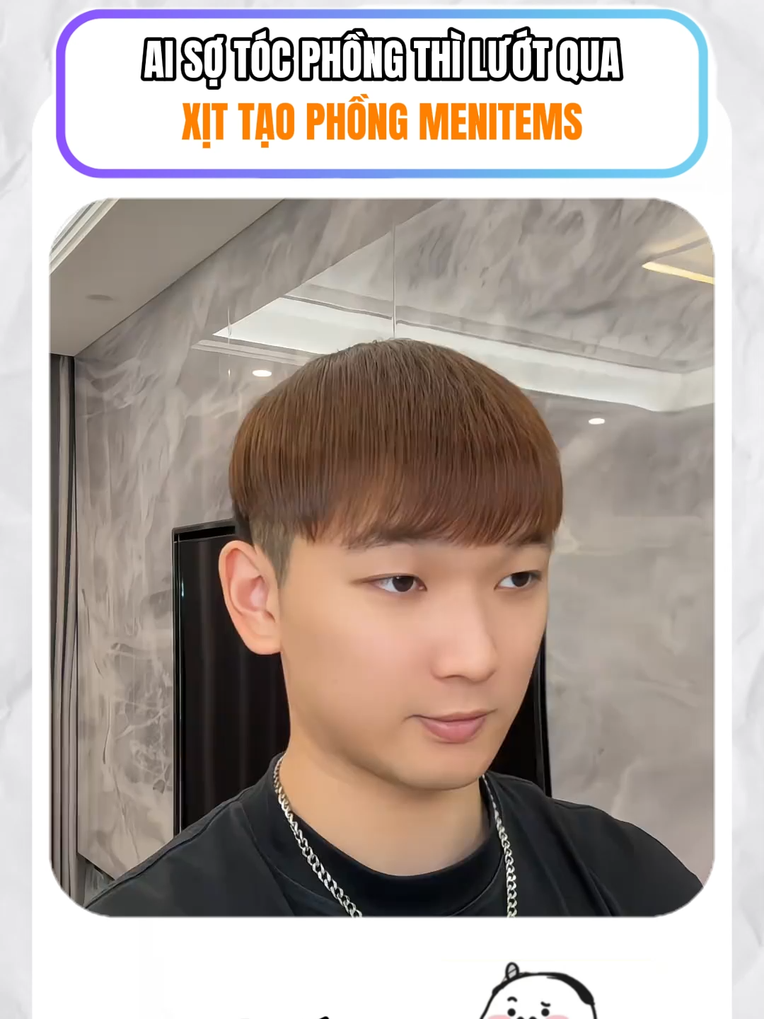 Có sợ thì tóc vẫn phải phồng đẹp nhé ae #xittaophongtoc #viral #tocnam #fyp