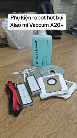 Phụ kiện robot hút bụi Xiao mì vaccum X20 plus, X20+: Chổi cạnh, Chổi chính, Lọc hepa, Khăn lau, Túi rác, Nước lau sàn #phukienrobothutbui #nuoclausanrobot #vaccum #x20plus #x20+
