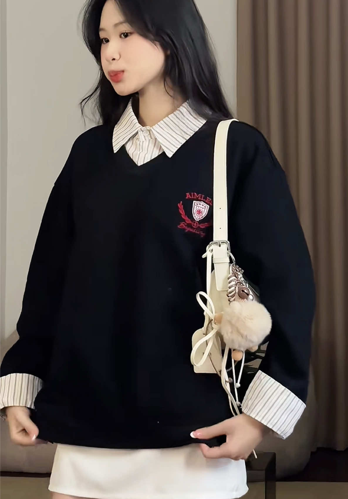 Áo sweater xinh #reviewquanao #aosweater #sweaterxinh #phoidoxinh #thoitrang 