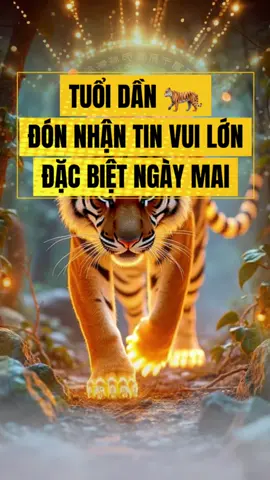 Tuổi Dần sắp đón nhận tin cui lớn đặc biệt ngày mai #tuoidan #tuvi #tuvi12congiap #phongthuy #tailocmayman 