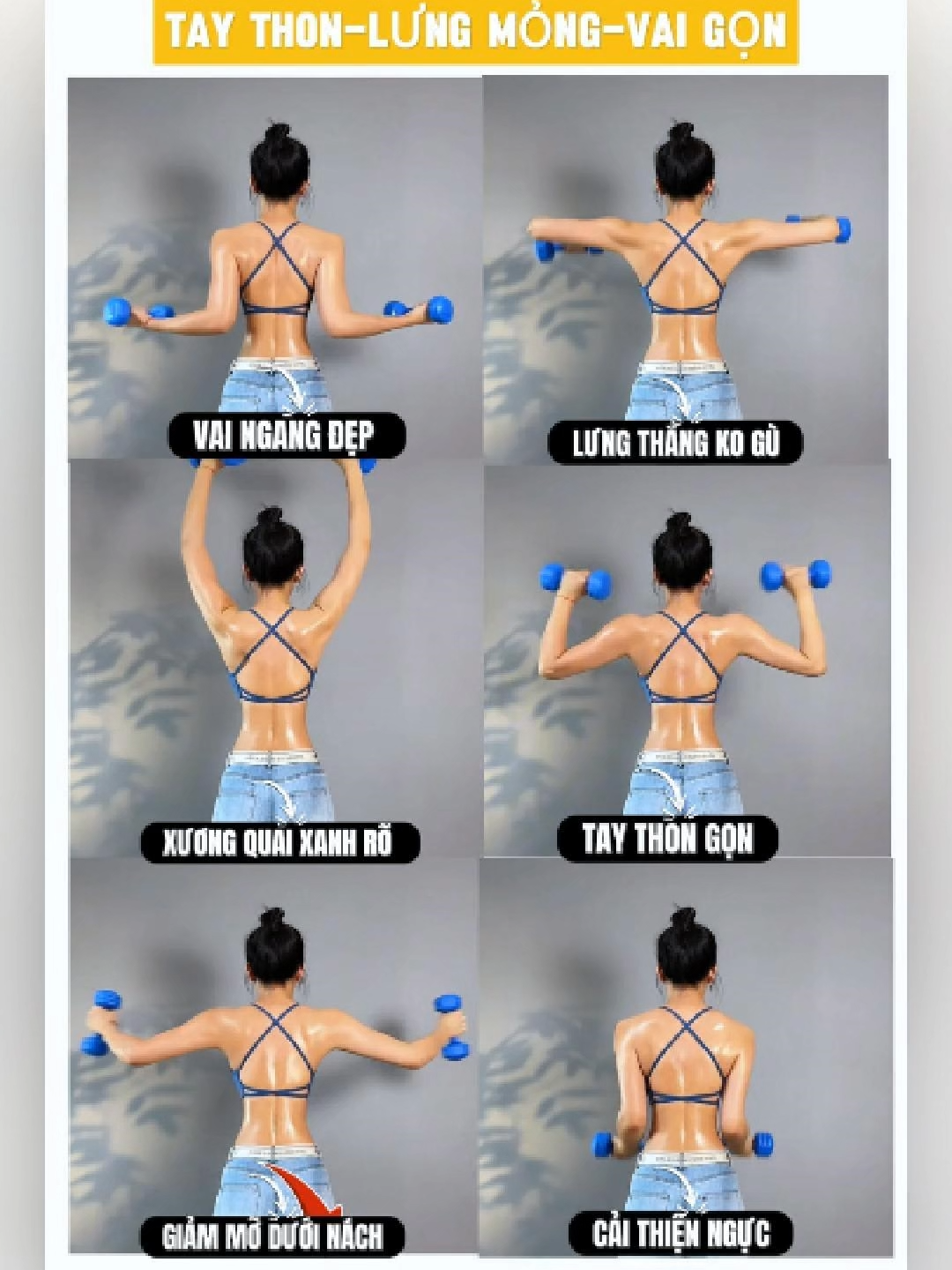 Bạn nghĩ cần phòng gym để đẹp ư? Sai rồi, chỉ cần 1 đôi tạ hãy bắt đầu từ hôm nay, kiên trì mỗi ngày bạn sẽ thấy sự khác biệt đó #tậpluyệntạinhà #tapluyen #tapluyenmoingay #tapluyengiamcan #coganmoingay #cogangmoingay💪 #giamcan #giammo #giammosieutoc #giammotainha #tatapgym #tapgymtainha #tapgymmoingay #giamcanantoan #thethaomoingay #taptheduc #suckhoesắcđẹp #tapluyentainha #suckhoe