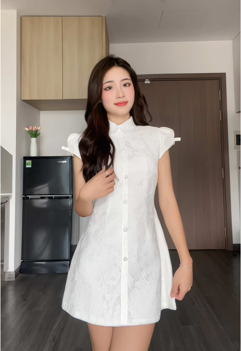 Em váy ren hoa nổi này nhà Felora chưa bao giờ là hết hot ❤️‍🔥 #vayxinh #damxinh #outfit #fyp #felora 