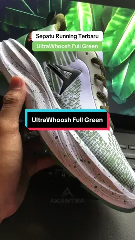 Sepatu Running Series UltraWhoosh Full Gree #sepaturunning #akantra #sepatulari 