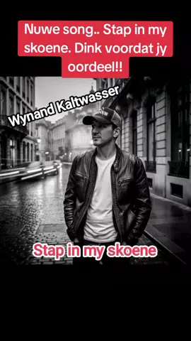 Nou beskikbaar op YouTube. Wynand K - Stap in my skoene. Hoop die liedjie beteken vir iemand daar buite iets. As die wêreld kan ophou oordeel, sal alles soveel beter wees. #afrikaans #suno #johannesburg #suidafrikatiktok #fyp  @SelectMusiek @Afrikaans is groot!! @BIERTREIN 🍺🍺 @🐁🤍witrot1234#teamwitrot🐁🤍 @user99853923755 