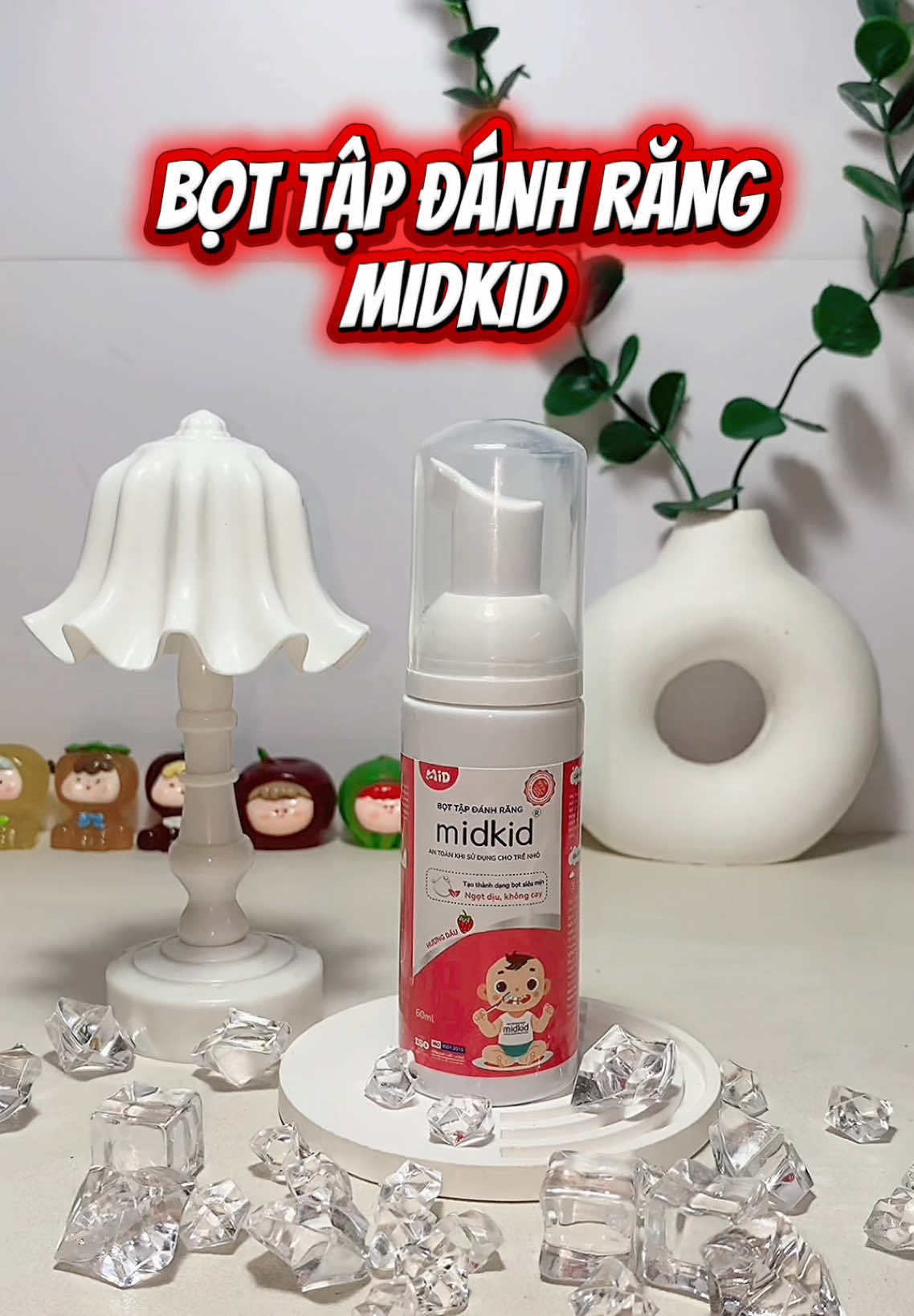 Bọt tập đánh răng cho bé 😍🛒#botdanhrangmidkid #bottapdanhrangmidkid #chamsocrangmieng #botdanhrangchobe #midkid 