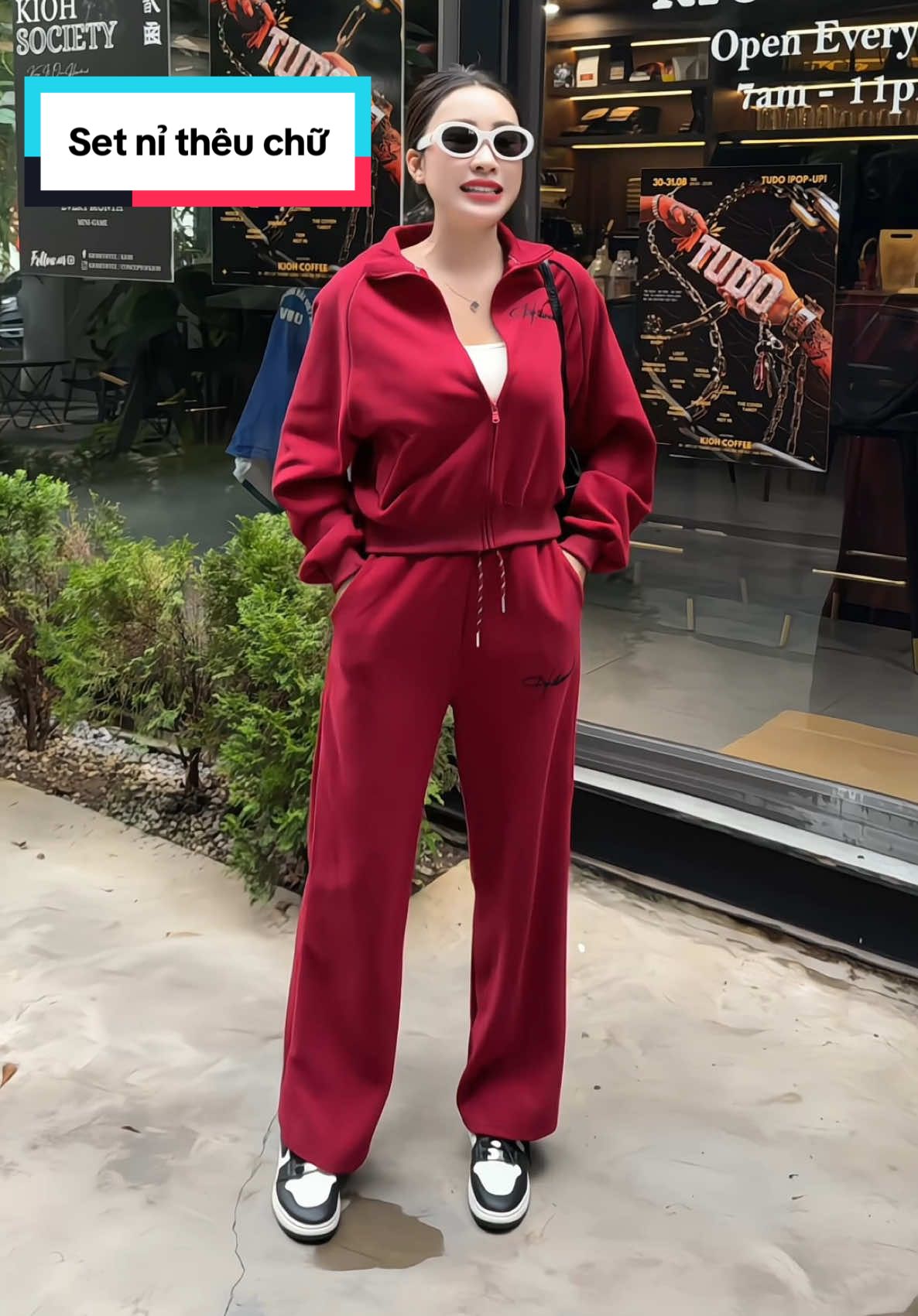 Set nỉ thêu chữ #phượng_phơi_phới1982 #thời_trang_nữ #review #set_bộ_nỉ #set_thể_thao  